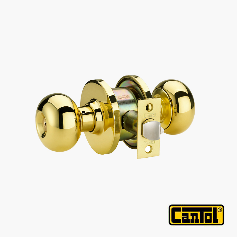 CERRADURA CANTOL PERILLA BL70 BRONCE PULIDO DORMITORIO