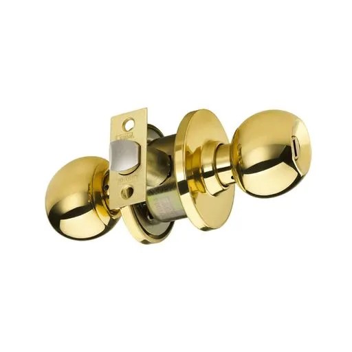CERRADURA CANTOL PERILLA BL71 BRONCE PULIDO BAÑO 