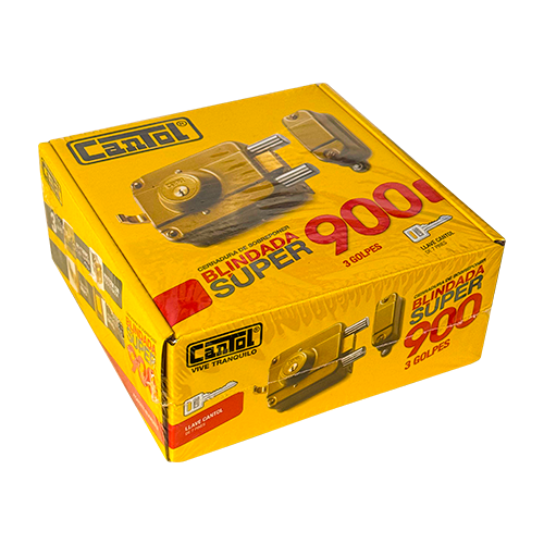 CERRADURA CANTOL 900 SUPER BLINDADA 3 GOLPES