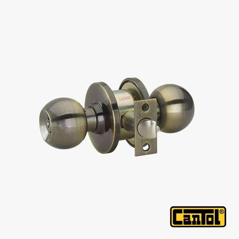 CERRADURA CANTOL PERILLA BL80 BRONCE ANTIGUO DORMITORIO 